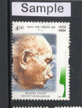 India 2001 Mahatma Gandhi Man of the Millenium Phila-1854 Used Stamp