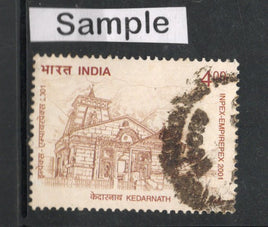 India 2001 Temple Architecture Kedarnath Hindu Mythology Phila-1885 Used Stamp
