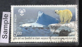 India 2009 Preserve Polar Regions & Glacier Bear Phila-2561 Used Stamp