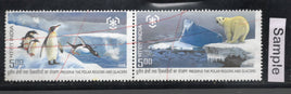 India 2009 Preserve Polar Regions & Glacier Penguin Se-tenant Phila-2562 Used Stamp Set # 5748