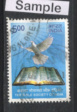 India 2010 Bible Society of India Dove Phila-2570 Used Stamp
