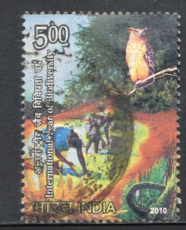 India 2010 International Year of Biodiversity Phila-2604 Used Stamp