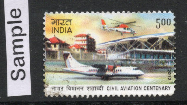 India 2012 Civil Aviation Aeroplane Phila-2751 Used Stamp