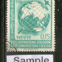 India 1964 Inta'l Geological Congress Phila-410 1v Used Stamp