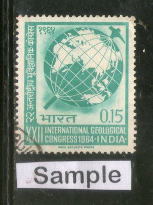 India 1964 Inta'l Geological Congress Phila-410 1v Used Stamp