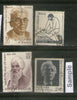 India 1972 Personalities Bertrand Russell Vemana Prakasham Vir Singh Phila-556-59 4v Used Stamp Set