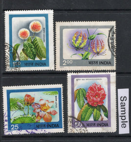 India 1977 Indian Flowers Tree Plant Phila-724-27 Used Stamp Set