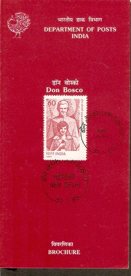 India 1989 Don Bosco Phila-1189 Blank Folder
