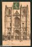 France 1918 NANTES - The Facade of the Cathedral Architecture View Card to India