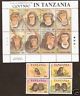 Tanzania 1992 Chimpanzee Monkey Wildlife Animals Set+SHeetlet MNH