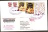 India 2008 Deepawali Lable Greeting Card Speed Post Cover # 1053-3