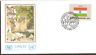 United Nations 1985 Flag Series India Painting FDC