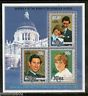 Niue 1981 Lady Diana & Prince Charls Royal Wedding Sc B55 MNH Surcharged M/S RAR