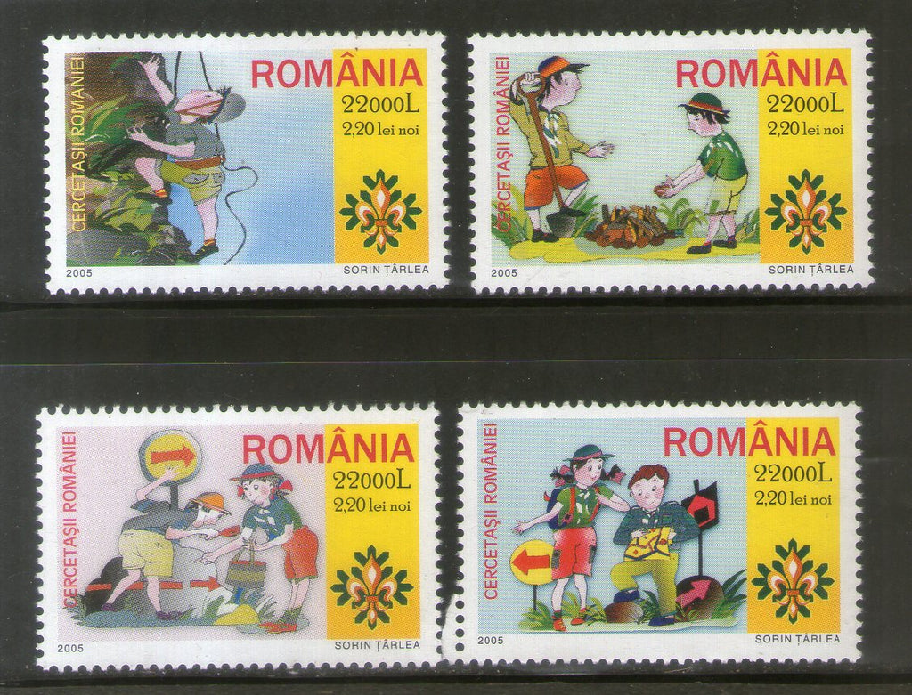 Romania 2005 Scout Activities Sc 4732-35 MNH # 1002