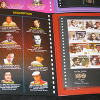 India 2013 Indian Cinema Film Movie Art Actor Actress Set of 6 Booklet Presentation Pack # 10034