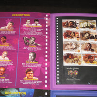 India 2013 Indian Cinema Film Movie Art Actor Actress Set of 6 Booklet Presentation Pack # 10034