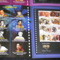 India 2013 Indian Cinema Film Movie Art Actor Actress Set of 6 Booklet Presentation Pack # 10034