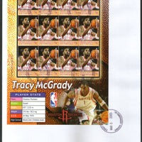 Grenada 2005 Tracy McGrady Basketball Player Sport Sc 2594 Sheetlet on FDC # 10035