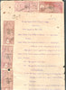 India Fiscal Kathiawar State KG V Rs.5x7, 3x7, 1x2 Court Fee Stamp on Document # 10191B