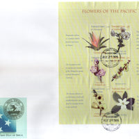 Micronesia 2000 Island Flowers Flora Tree Plant Sc 385 Sheetlet FDC # 10216