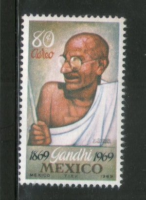 Mexico 1969 Mahatma Gandhi of India Non-Violence Sc C352 MNH # 1031A