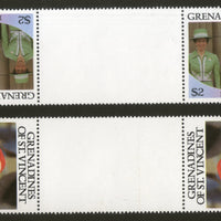 St. Vincent Grenadines 1986 Royal Wedding SPECIMEN tete-beche Gutter Pair MNH # 10370