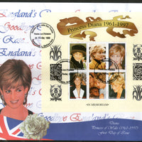 Burkina Faso 1998 Princess Diana Royal Family Sheetlet FDC # 10393
