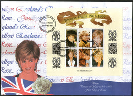 Burkina Faso 1998 Princess Diana Royal Family Sheetlet FDC # 10393