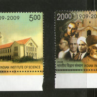 India 2008 Indian Institute of Science Two Side Traffic Light Set Phila-2425 MNH # 1040