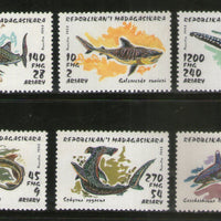 Malagasy 1993 Shark Whale Marine Life 6v MNH # 1041