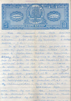 India Fiscal Madras State 35p Stamp Paper WMK-19 Used # 10613F