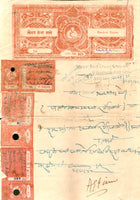 Inde Fiscale Kurundwad Senior State 100Rs Lord Ganesh Frais de justice Timbre fiscal T10 # 10673F