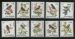 San Marino 1972 Birds Wildlife Sc 777-86 12v MNH # 1069