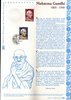 France 2019 Mahatma Gandhi of India 150th Birth Anniversary 1v Cancelled Folder # 10731