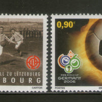 Luxembourg 2006 World Cup Football Soccer Players Sc 1187-88 MNH # 1079