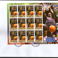 Grenada 2005 Shaquille O'Neal Basketball Player Sport Sc 2596 Sheetlet on FDC # 10808