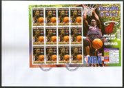 Grenada 2005 Shaquille O'Neal Basketball Player Sport Sc 2596 Sheetlet on FDC # 10808