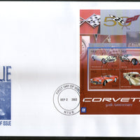 Niue 2003 Corvette Motor Car Automobile Sc 771 Sheetlet FDC # 10893