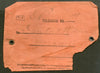 India 1899 Telegraph / Telegram Bombay to Bahawalpur Pakistan + Envelope #10930G