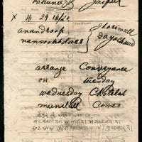 India 1902 Jodhpur Bikaner Railway Licensed Telegraph Form Telegram to Jaipur # 10934D
