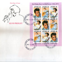 St. Vincent Grenadines 1992 Elvis Presley Cinema Music Film Actor Sc 1001 Sheetlet FDC # 10958