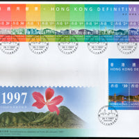 Hong Kong 1997 Definitive Stamp High FV$100+ Sc 763-78 16v FDC # 10965