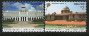 Singapore 2015 President Houses Joints Issue with India Architecture 2v MNH #111 - Phil India Stamps
