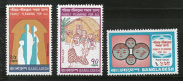 Bangladesh 1974 Family Planning Health Sc 86-88 MNH # 1132