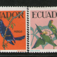 Ecuador 1958 Birds Parrot Sc 647-48 MNH # 1149