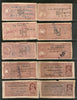 India Fiscal Kathiawar State 22 Diff QV to KGVI Court Fee Revenue Stamp Used # 1150