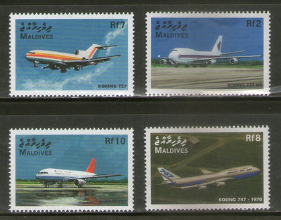 Maldives 1998 Aeroplanes Aviation Transport Sc 2313-16 MNH # 1210