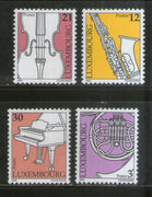 Luxembourg 2000 Musical Instrument Music Sc 1027-30 4v MNH # 1225