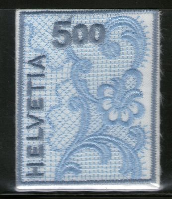 Switzerland 2000 Flower Sc 1075 Embroidered Odd Shape Exotic Stamp MNH # 12503
