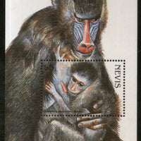 Nevis 1998 Mandrill Monkey Wildlife Animals Sc 1074 M/s MNH # 12568